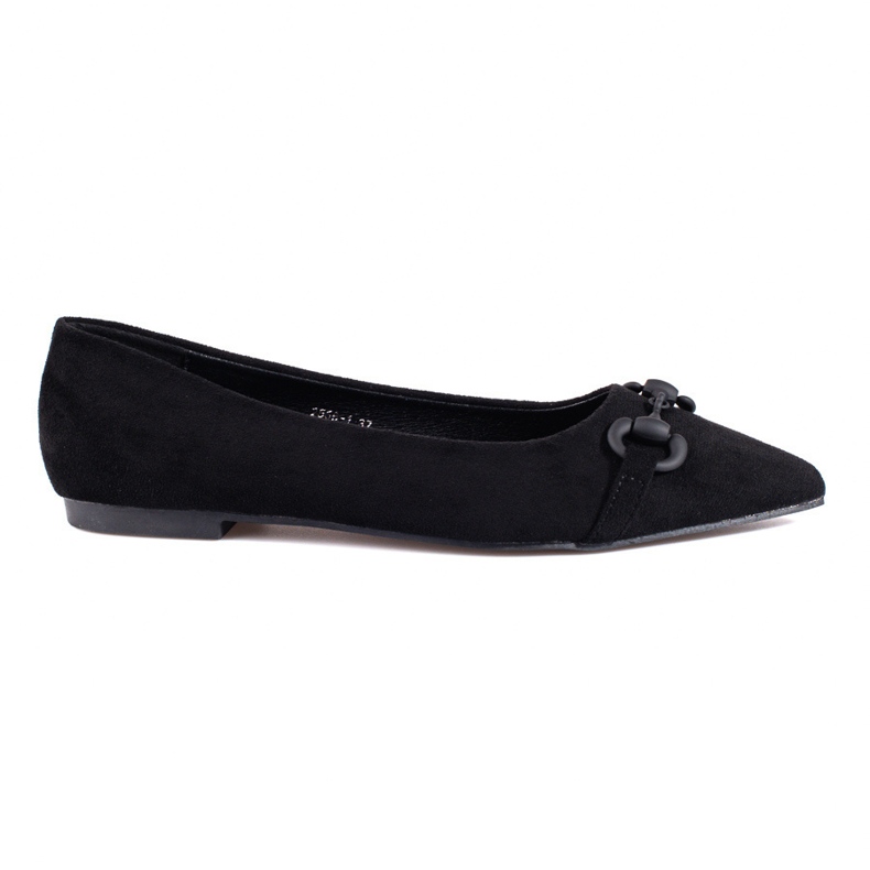 Ballerine Shelovet da donna in camoscio nero