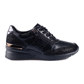 Sneakers con zeppa Shelovet nere nero