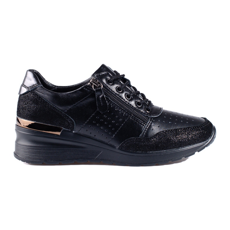 Sneakers con zeppa Shelovet nere nero
