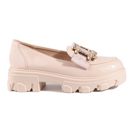 W. Potocki Scarpe da donna beige con fibbia Shelovet