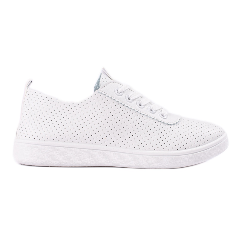 Sneakers da donna Shelovet bianco traforato bianca
