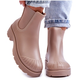 BM Stivaletti Slip-on in gomma beige Carme