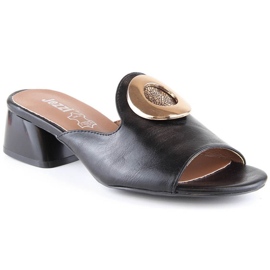 Eleganti sandali con tacco Jezzi W ASA214-1 nero