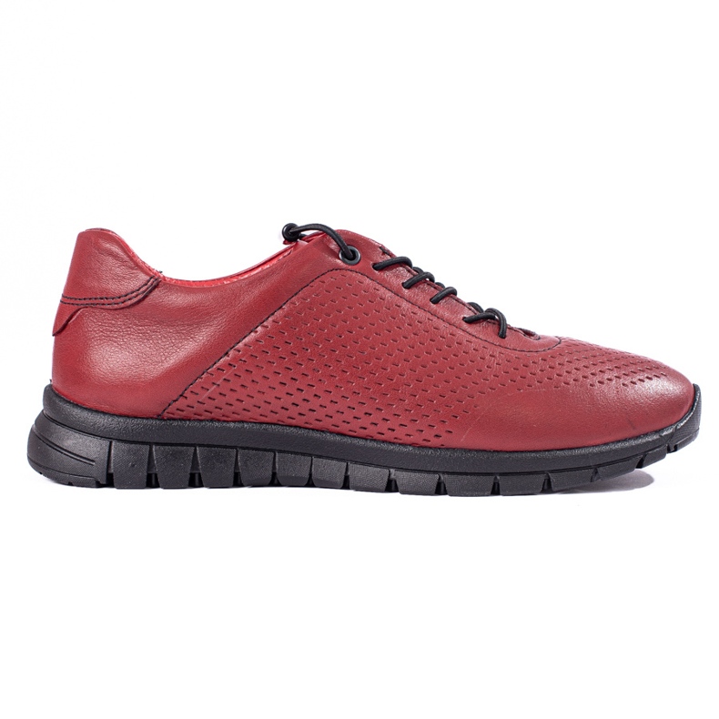Scarpe sportive in pelle bordeaux di T.Sokolski rosso
