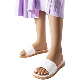 Pantofole Chatigny in gomma bianca bianco