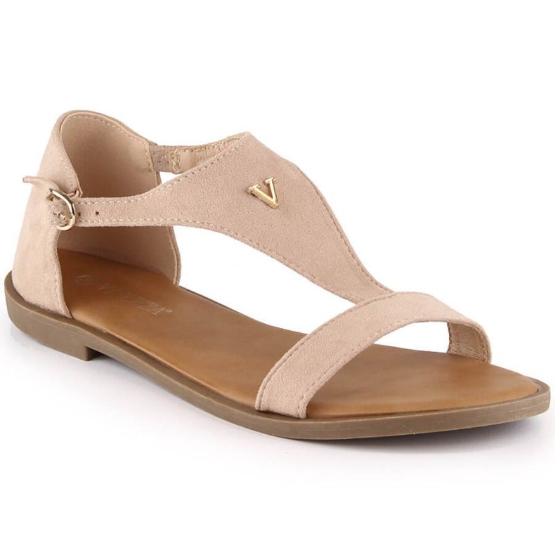 Sandali bassi in camoscio Vinceza W 17270 beige