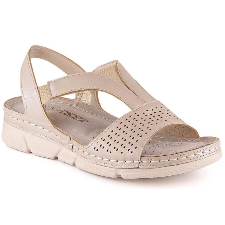 Comodi sandali slip-on Vinceza W 2237 beige