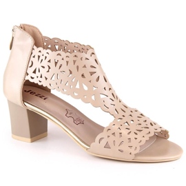 Sandali traforati Jezzi W RMR1954-8 beige