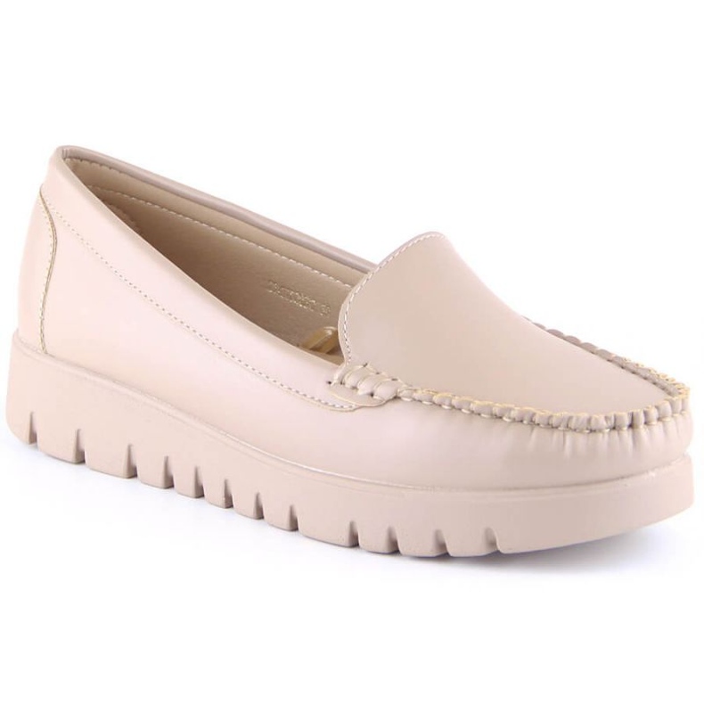 Mocassino mocassino sulla piattaforma Potocki W YQ21020 beige