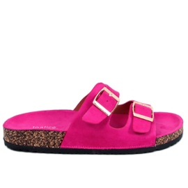 BM Byrd Pantofole in sughero fucsia rosa