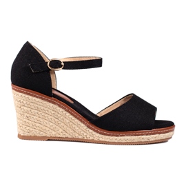 Sandali espadrillas beige con zeppa di Shelovet