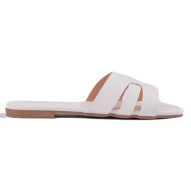 Pantofole da donna bianche classiche Shelovet bianca