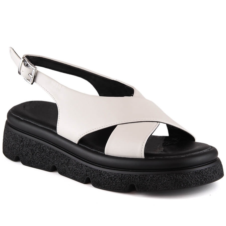 Sandali da donna beige con plateau Jezzi 5473
