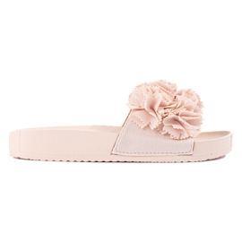 Sandali beige con plateau di Shelovet