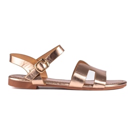 Sandali piatti Shelovet color oro d'oro