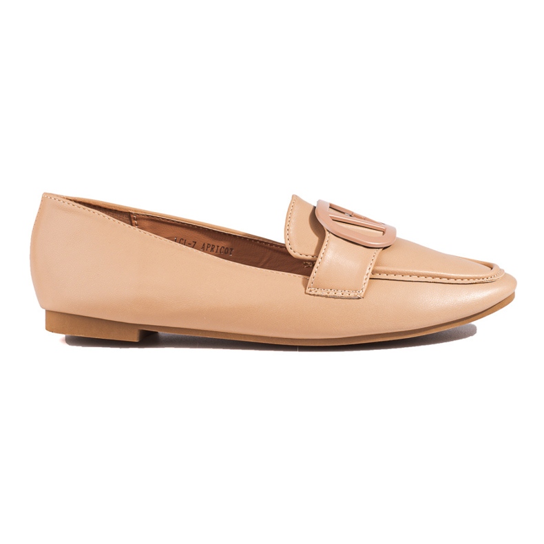 Mocassini senza lacci Shelovet beige da donna
