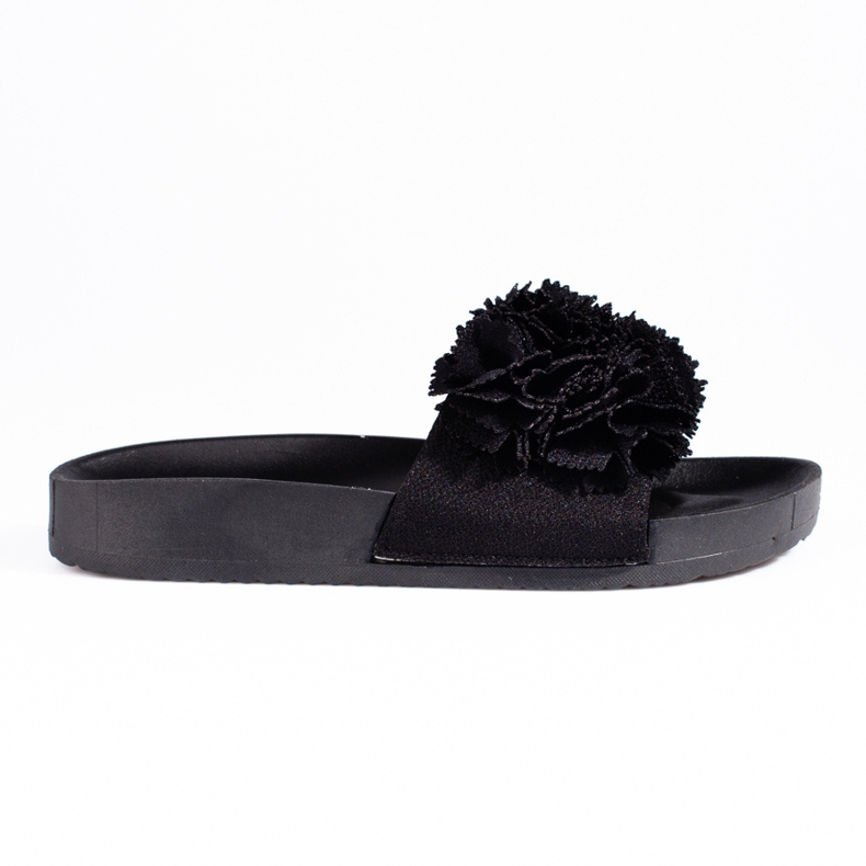 Ciabatte nere con plateau Shelovet nero