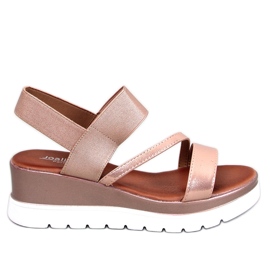 BM Sandali con zeppa Carlton Champagne rosa
