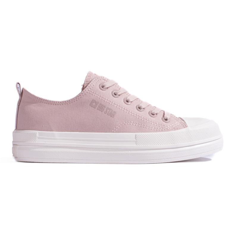 Sneakers da donna sulla piattaforma rosa Big Star LL274970800