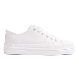 Sneakers da donna sulla piattaforma bianca Big Star LL274968101 bianco