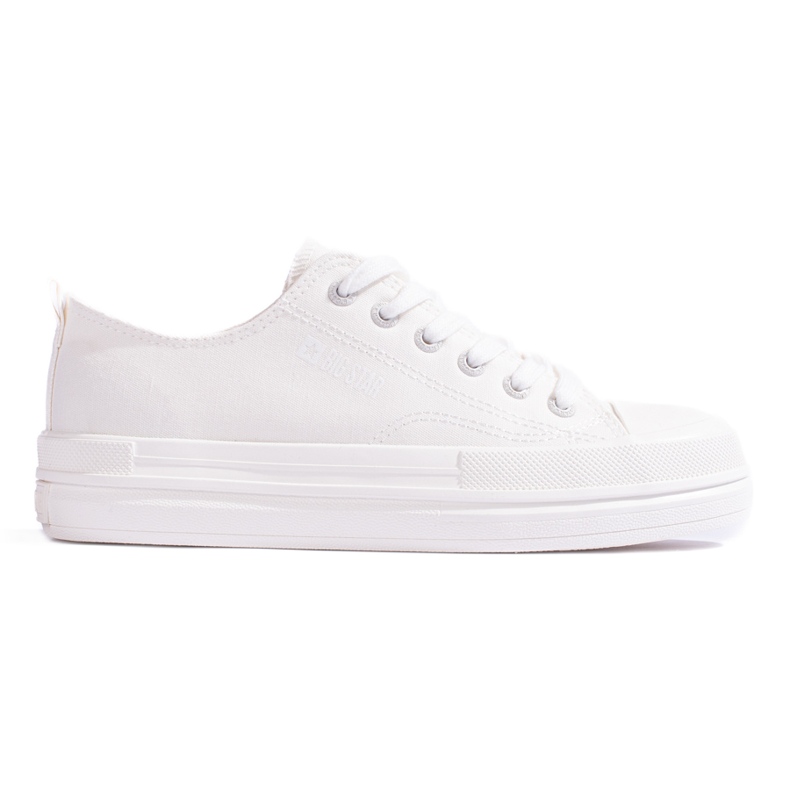 Sneakers da donna sulla piattaforma bianca Big Star LL274968101