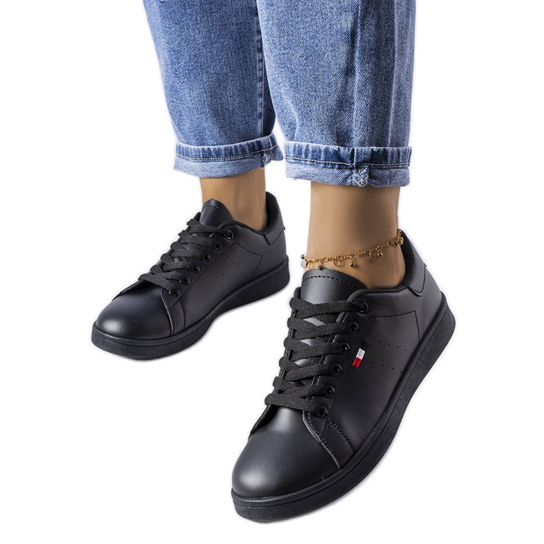 Sneakers Mothé in ecopelle nera nero