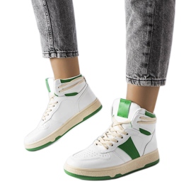 Sneakers verdi di Robin bianca