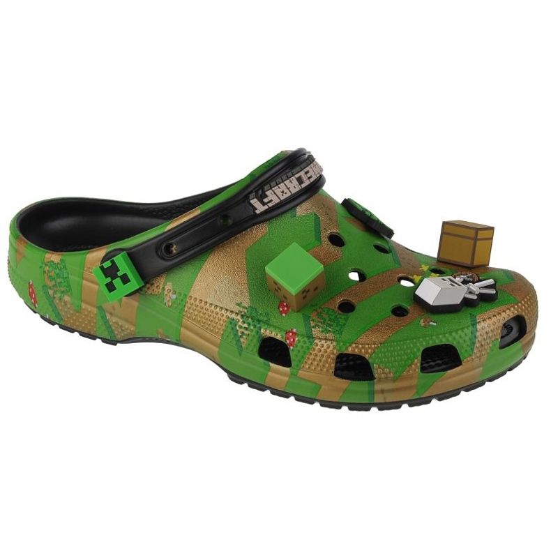 Zoccoli Crocs Elevated Minecraft Classic Clog 208472-90H verde