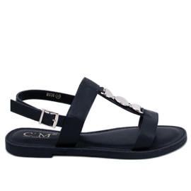 BM Sandali da donna Cheek Black metallizzato nero