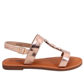 BM Sandali da donna Cheek Champagne metallizzati rosa