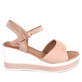 BM Sandali con zeppa Dirado Beige