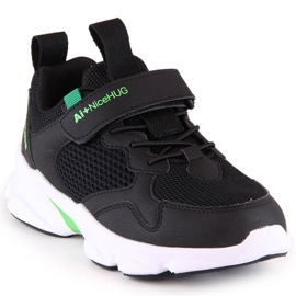 Atletico Scarpe sportive da bambino con velcro nere AbcKids B012310219 nero