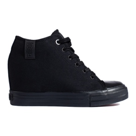 Sneakers nere da donna con zeppa nascosta Big Star LL274034 nero