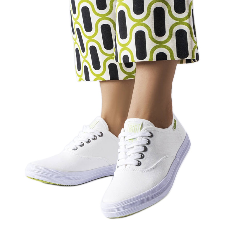 Sneakers Big Star JJ274260 in tessuto bianco bianca