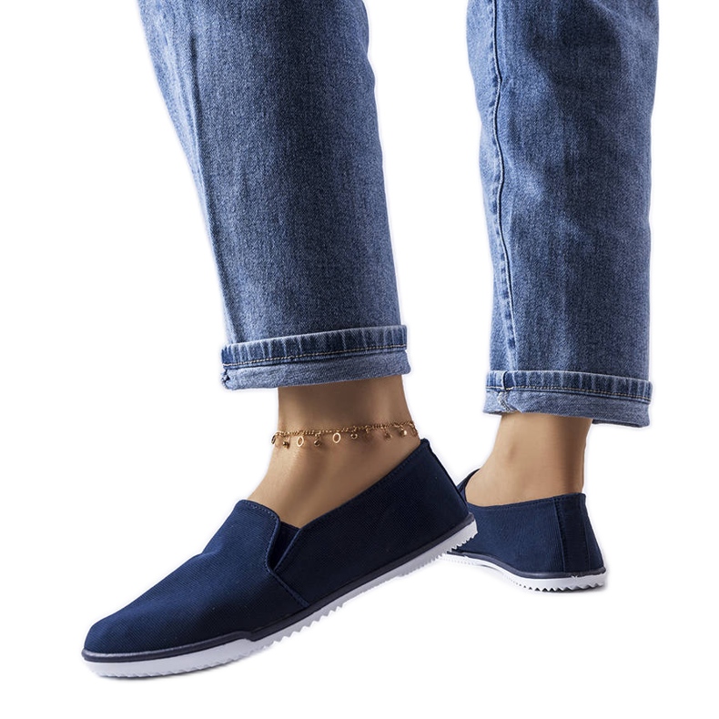 Sneakers elastiche blu navy di Gaulin