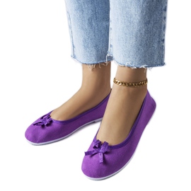 Ballerine in tessuto viola di Gendron