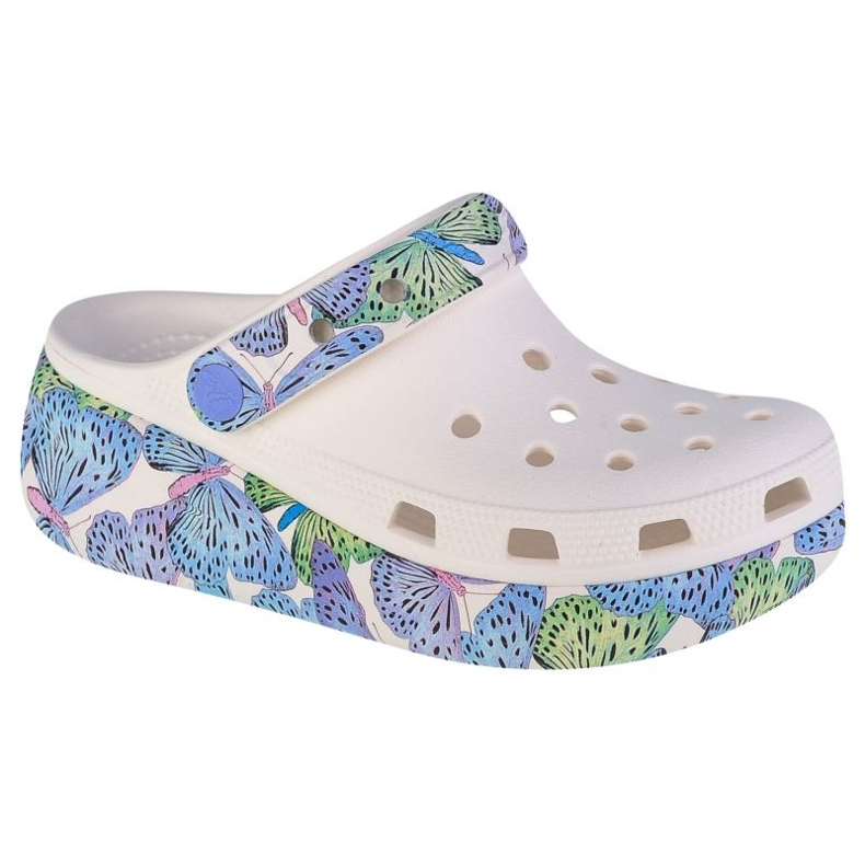 Zoccoli per bambini Crocs Cutie Crush Butterfly 208298-94S bianca