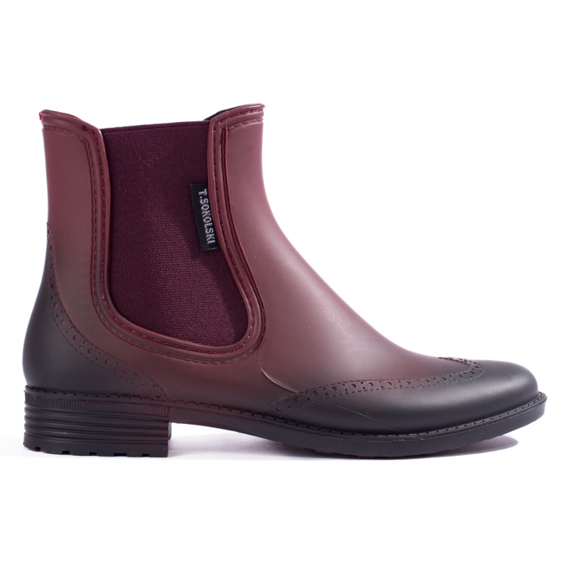 Stivaletti chelsea da donna bordeaux T.Sokolski rosso