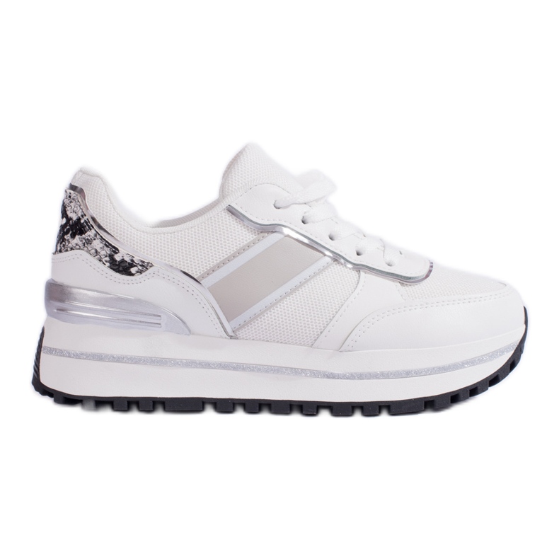 Sneakers da donna bianche Shelovet da donna bianca