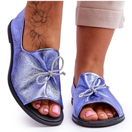 Ballerine Donna in Pelle Nicole 2660/066 Blu