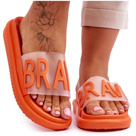 Vinceza Pantofole da donna con plateau coraggioso arancione arancia