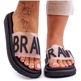 Vinceza Pantofole con plateau da donna nere Brave nero