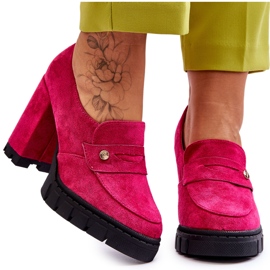 Vinceza Elegante Camoscio Tacchi Alti Fucsia Mintore rosa