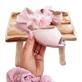 Vinceza Sandali Con Velcro Per Bambini Con Fiori Rosa Fiona