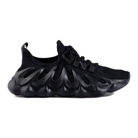 Sneakers da donna Shelovet in tessuto nero