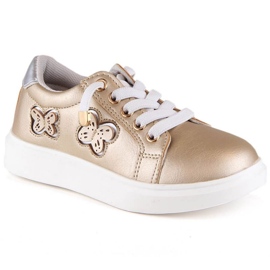 Scarpe metalliche oro Miss Jr. EVE420B d'oro