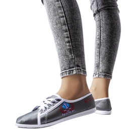 Sneakers Woodstock da donna di colore grigio