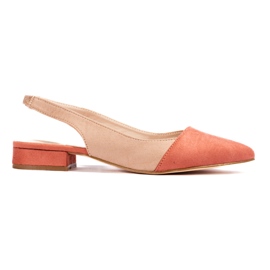 Décolleté con tacco aperto da donna Shelovet beige