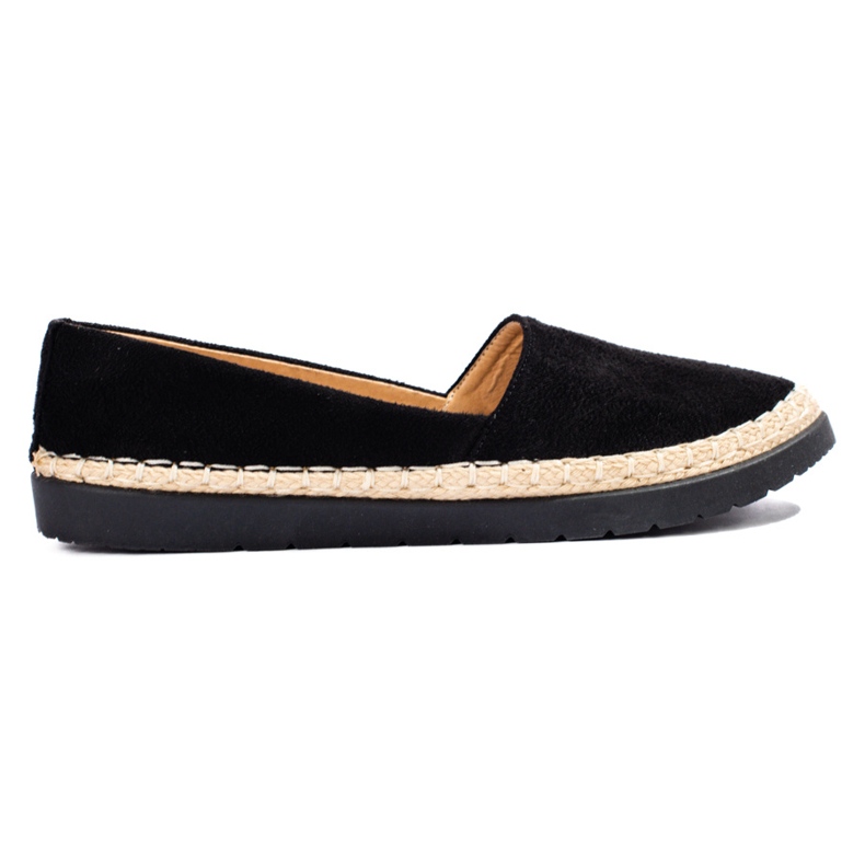 W. Potocki Sneakers senza lacci da donna in camoscio nero di Potocki