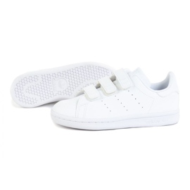 Scarpe sportive Adidas Stan Smith FX7535 bianche con velcro bianca